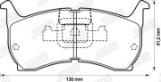572319J Sada brzdových destiček, kotoučová brzda JURID