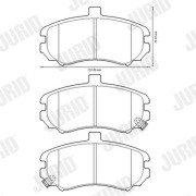 572622J Sada brzdových destiček, kotoučová brzda JURID