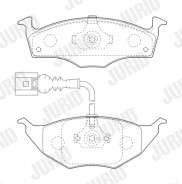 573126J Sada brzdových destiček, kotoučová brzda JURID