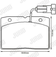 573174J Sada brzdových destiček, kotoučová brzda JURID