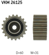 VKM 26125 Vratná/vodicí kladka, ozubený řemen SKF