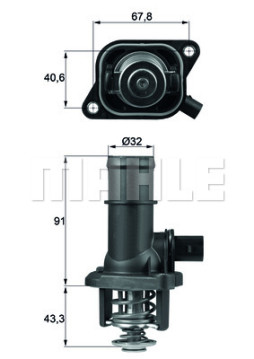 TI 16 105 Termostat, chladivo BEHR