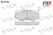 9010185 Sada brzdových destiček, kotoučová brzda FTE