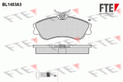 9010213 Sada brzdových destiček, kotoučová brzda FTE