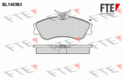 9010215 Sada brzdových destiček, kotoučová brzda FTE