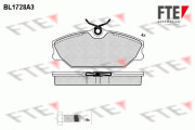 9010318 Sada brzdových destiček, kotoučová brzda FTE