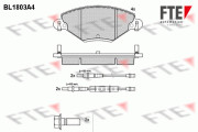 9010377 Sada brzdových destiček, kotoučová brzda FTE