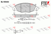 9010379 Sada brzdových destiček, kotoučová brzda FTE