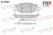 9010380 Sada brzdových destiček, kotoučová brzda FTE