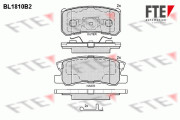 9010387 Sada brzdových destiček, kotoučová brzda FTE