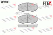 9010438 Sada brzdových destiček, kotoučová brzda FTE