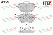 9010534 Sada brzdových destiček, kotoučová brzda FTE