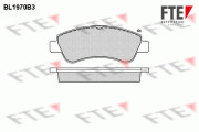 9010555 Sada brzdových destiček, kotoučová brzda FTE