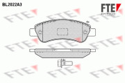 9010608 Sada brzdových destiček, kotoučová brzda FTE