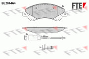 9010630 Sada brzdových destiček, kotoučová brzda FTE