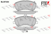 9010659 Sada brzdových destiček, kotoučová brzda FTE