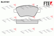 9010753 Sada brzdových destiček, kotoučová brzda FTE