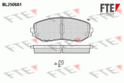 9010770 Sada brzdových destiček, kotoučová brzda FTE