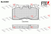 9010783 Sada brzdových destiček, kotoučová brzda FTE