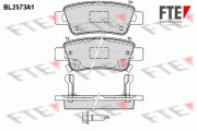 9010825 Sada brzdových destiček, kotoučová brzda FTE