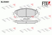 9010883 Sada brzdových destiček, kotoučová brzda FTE