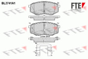 9010956 Sada brzdových destiček, kotoučová brzda FTE