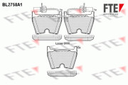 9010966 Sada brzdových destiček, kotoučová brzda FTE