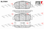 9010983 Sada brzdových destiček, kotoučová brzda FTE