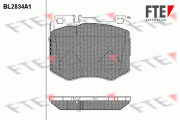 BL2834A1 Sada brzdových destiček, kotoučová brzda FTE