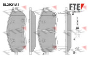 BL2921A1 Sada brzdových destiček, kotoučová brzda FTE