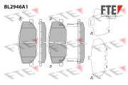 BL2946A1 Sada brzdových destiček, kotoučová brzda FTE