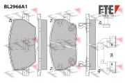 BL2966A1 Sada brzdových destiček, kotoučová brzda FTE