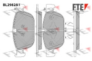 BL2982A1 Sada brzdových destiček, kotoučová brzda FTE