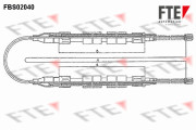 FBS02040 Tažné lanko, parkovací brzda FTE