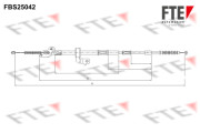 FBS25042 Tažné lanko, parkovací brzda FTE