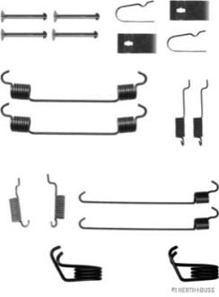 J3563011 Sada příslušenství, brzdové čelisti HERTH+BUSS JAKOPARTS