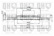 BDC3156 Brzdový kotouč QUINTON HAZELL