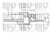 BDC3566 Brzdový kotouč QUINTON HAZELL