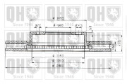 BDC3915 Brzdový kotouč QUINTON HAZELL