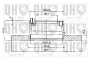 BDC4725 Brzdový kotouč QUINTON HAZELL