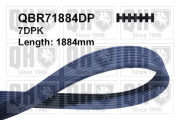 QBR71884DP ozubený klínový řemen QUINTON HAZELL