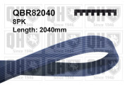 QBR82040 ozubený klínový řemen QUINTON HAZELL