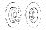 DDF1255 Brzdový kotouč MAXI KIT FERODO