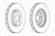 DDF1682 Brzdový kotouč MAXI KIT FERODO