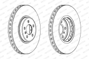 DDF1746 Brzdový kotouč MAXI KIT FERODO