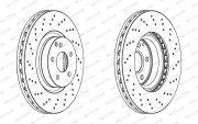 DDF1769C Brzdový kotouč MAXI KIT FERODO