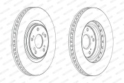 DDF1777C Brzdový kotouč MAXI KIT FERODO