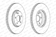 DDF1908 Brzdový kotouč MAXI KIT FERODO