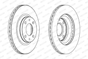 DDF236 Brzdový kotouč MAXI KIT FERODO