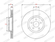 DDF3066C Brzdový kotouč MAXI KIT FERODO